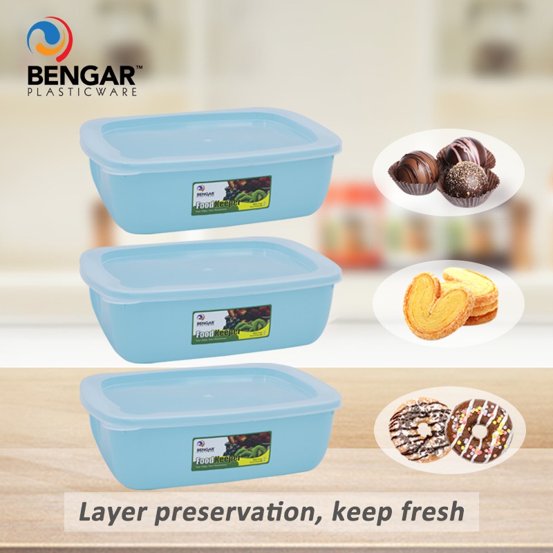 Hqc 3 In 1 Food Storage Box Small Container Keeper Keep Fresh 650ml